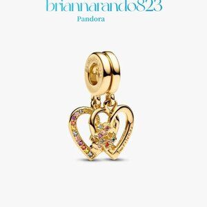 Pandora Splittable Puzzle Piece Hearts Dangle Charm